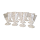 Suite of 11 glasses of white wine in crystal daum model orval