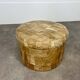 Patchwork leather storage pouf by De Sede, 1970s.