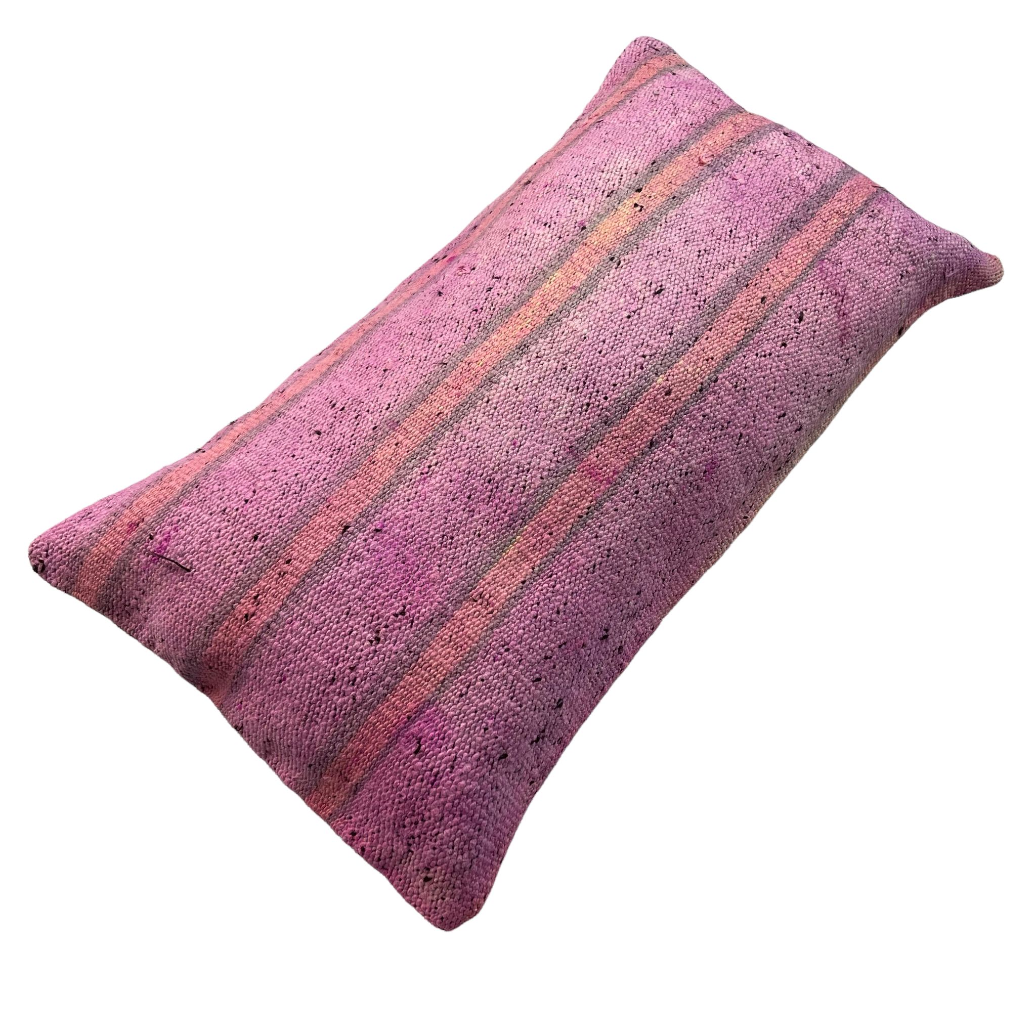 Vintage turkish kilim cushion cover , 30 x 60 cm