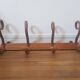 Wooden wall coat rack