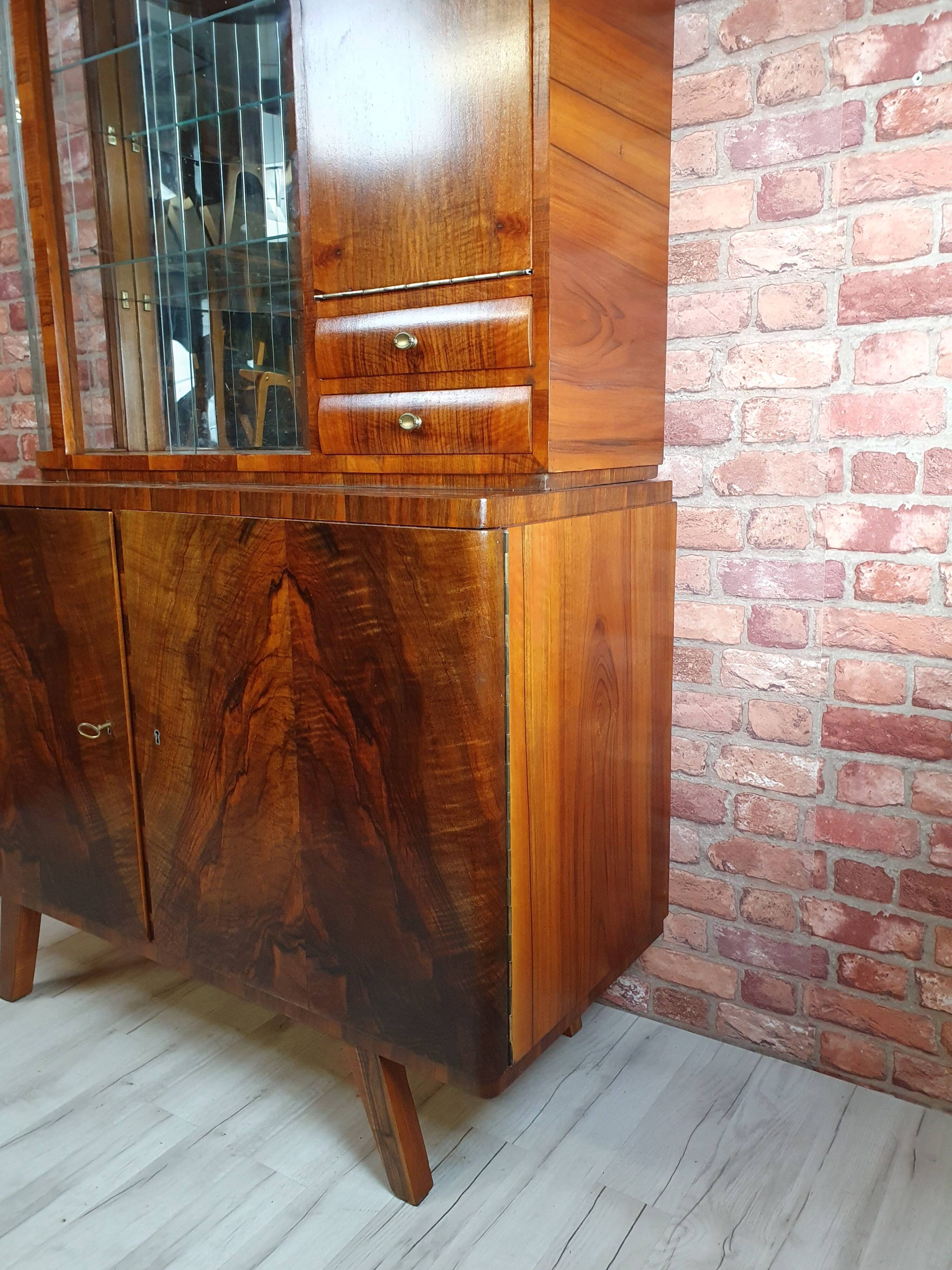 Renovated art deco highboard, Poland 1940