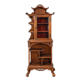 Bibliothèque vitrine  attribué à l'atelier Gabriel Viardot Fin XIXe