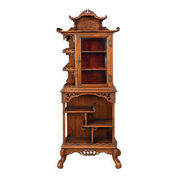 Showcase library attributed to the workshop of Gabriel Viardot, late 19th century.