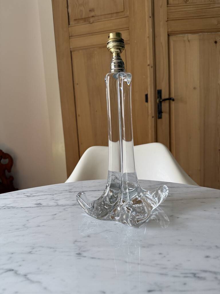 Baccarat crystal lamp base - 1950s-1960s