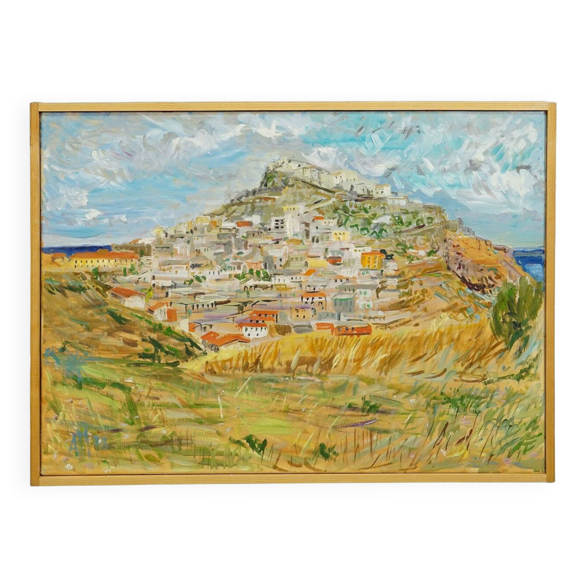 Castelsardo, Sardinia, 1978 – Oil painting by Alexander Michael