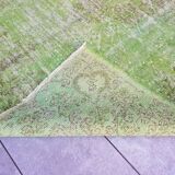 Green Vintage Turkish Rug sku v711