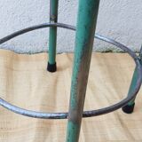 High metal and wood stool
