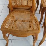 6 chairs in natural canning