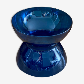 Diabolo vase in blue glass XL Anne Nilsson for Ikea