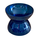 Vase diabolo en verre bleu XL Anne Nilsson pour Ikea