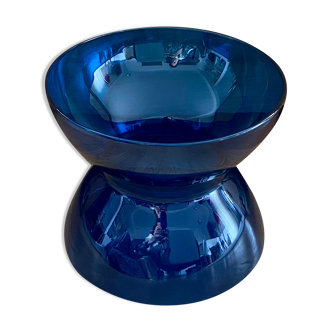 Diabolo vase in blue glass XL Anne Nilsson for Ikea