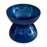 Diabolo vase in blue glass XL Anne Nilsson for Ikea