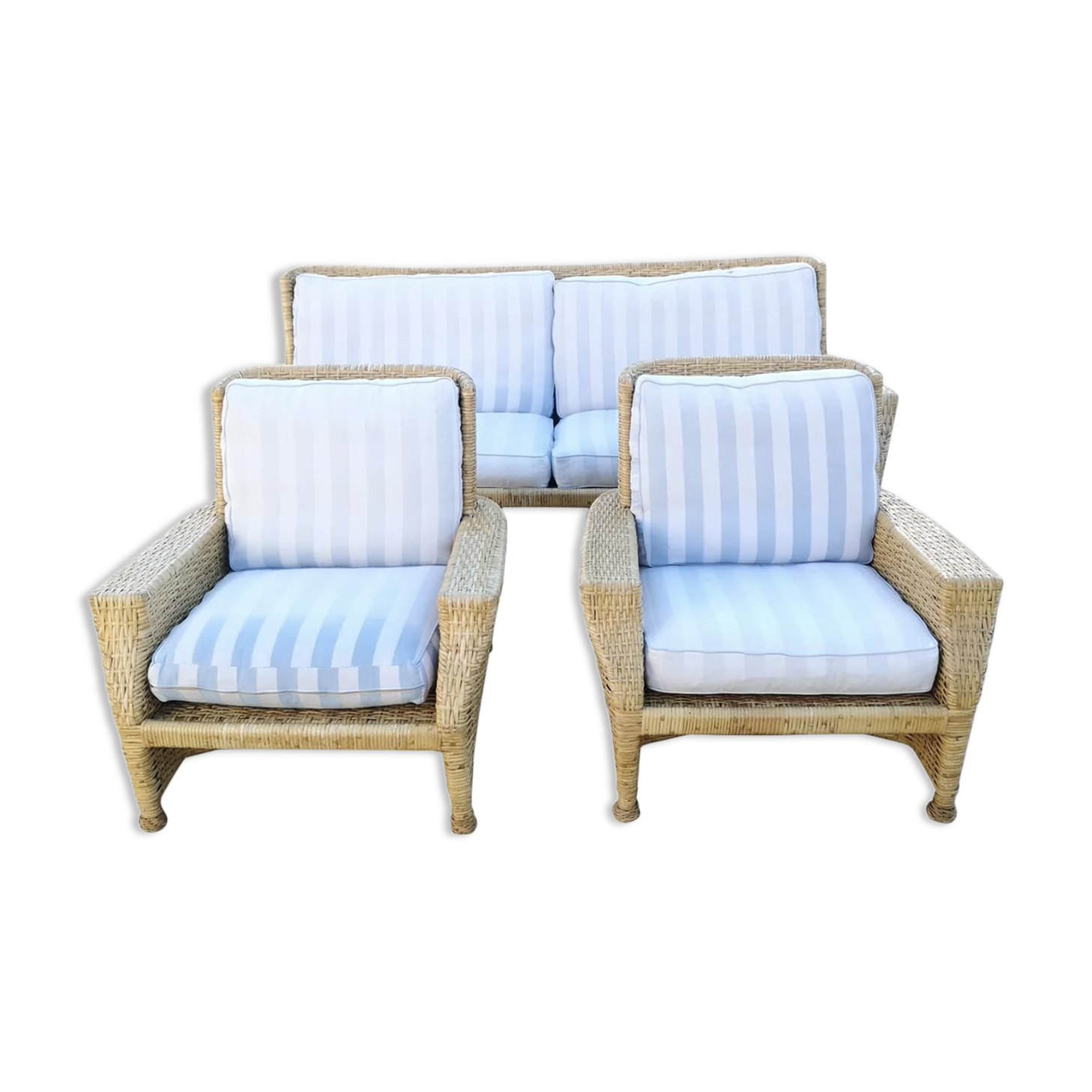 Vintage rattan lounge