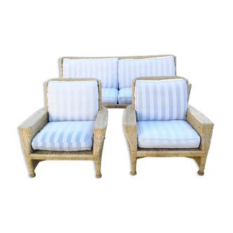 Vintage rattan lounge