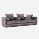 Sofa KOPENHAGA grey velour, Scandinavian design