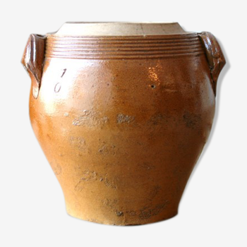 Double-eared sandstone pot