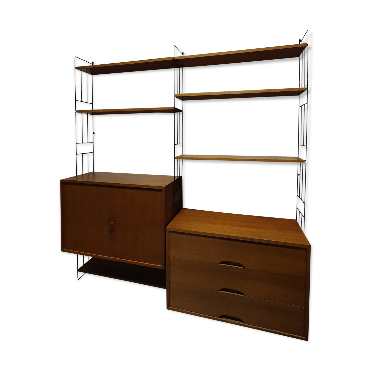 Wall bookcase wall bookcase edition WHB Germany from the 60s