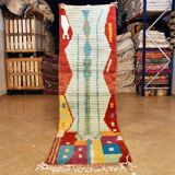Moroccan Berber carpet hallway Boujaad 280 x 84 cm New
