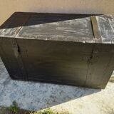 Black wooden trunk