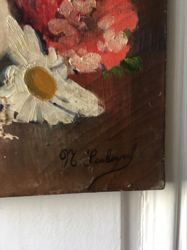 Still life oil on canvas XX ieme