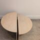 Round travertine coffee table, model for Up & Up, Italy, 1970s