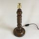 Turned wooden lamp leg