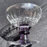 4 Cups in colored cut crystal – Val Saint Lambert