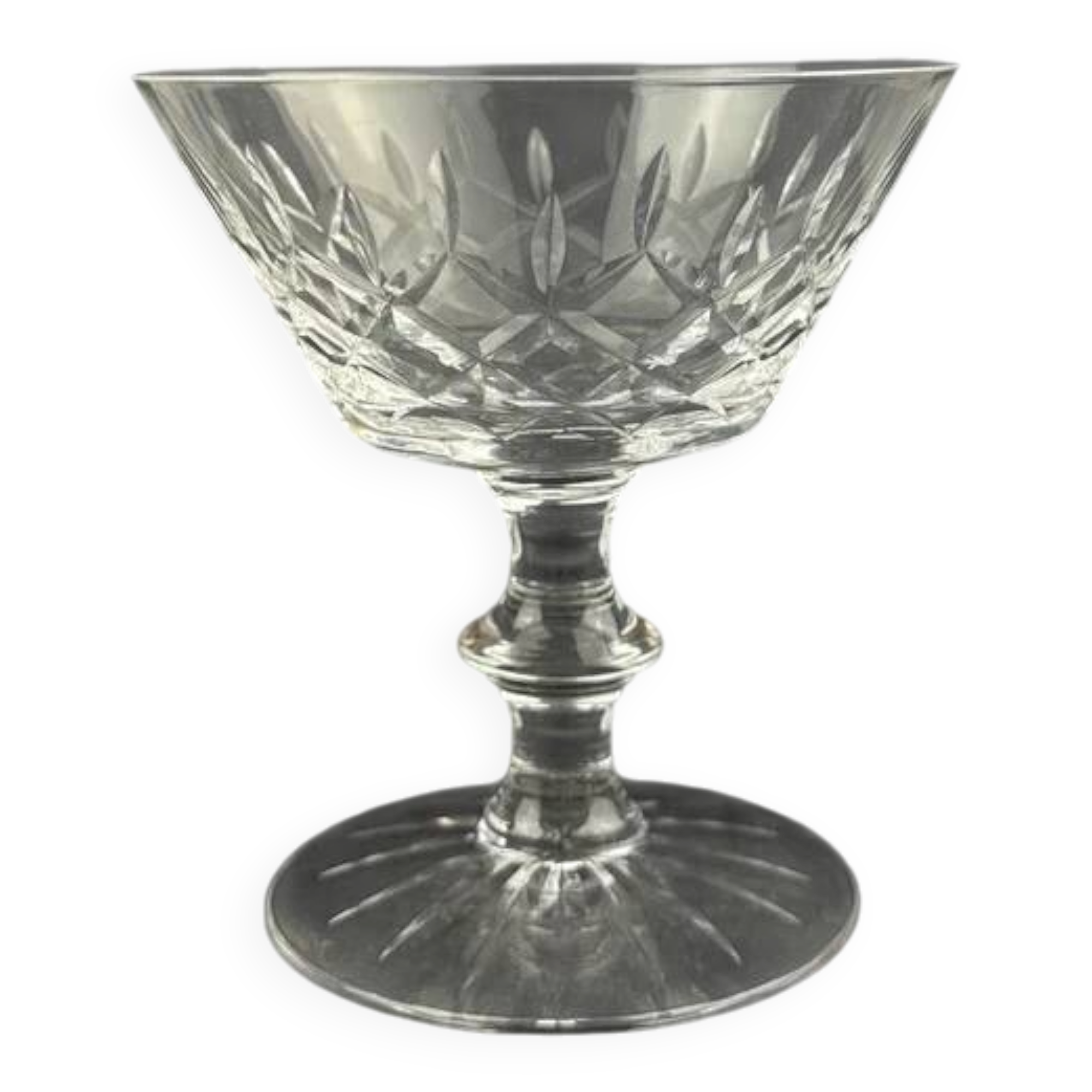 Set of 4 cut crystal bowls from Lorraine, 10.5 cm