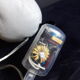 Table lamp Lichtsack "bag of light", futuristic design created by Christopher Born, year 2001