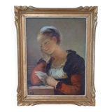 Hand-painted painting