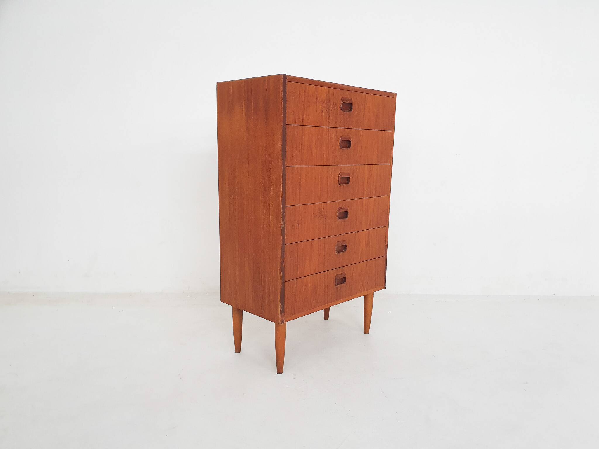 Commode en teck par MSI, Suède années 1950