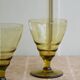 Paire de verres Art déco, teintés vert, vintage