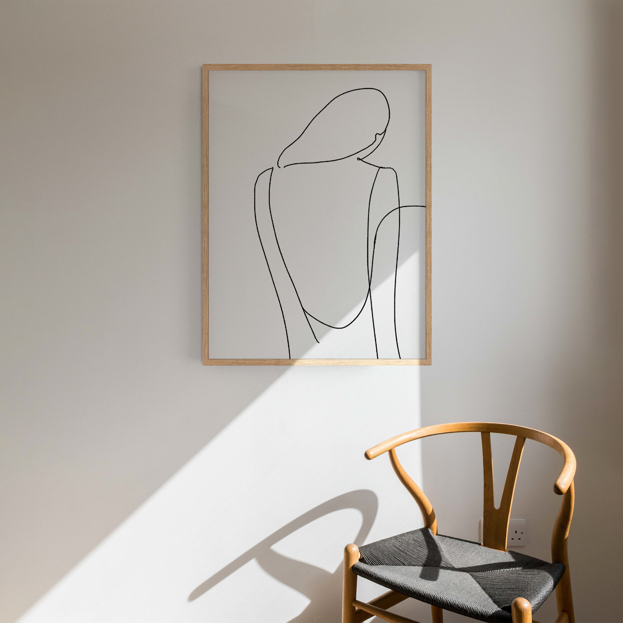 Female figure giclee art print, 50x70cm