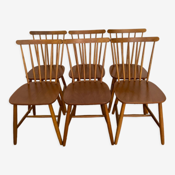Scandinavian chairs with bars