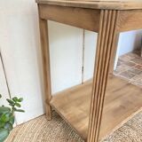 Side table, console in solid oak