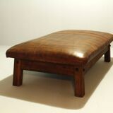 XXL Vintage Leather Gym Table / Daybed