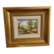 Small framed landscape painting