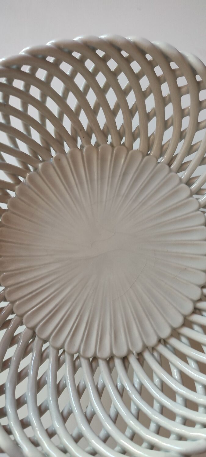 Braided ceramic basket