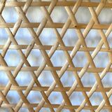 Vintage rattan shelf