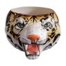 Cache-pot tigre en céramique