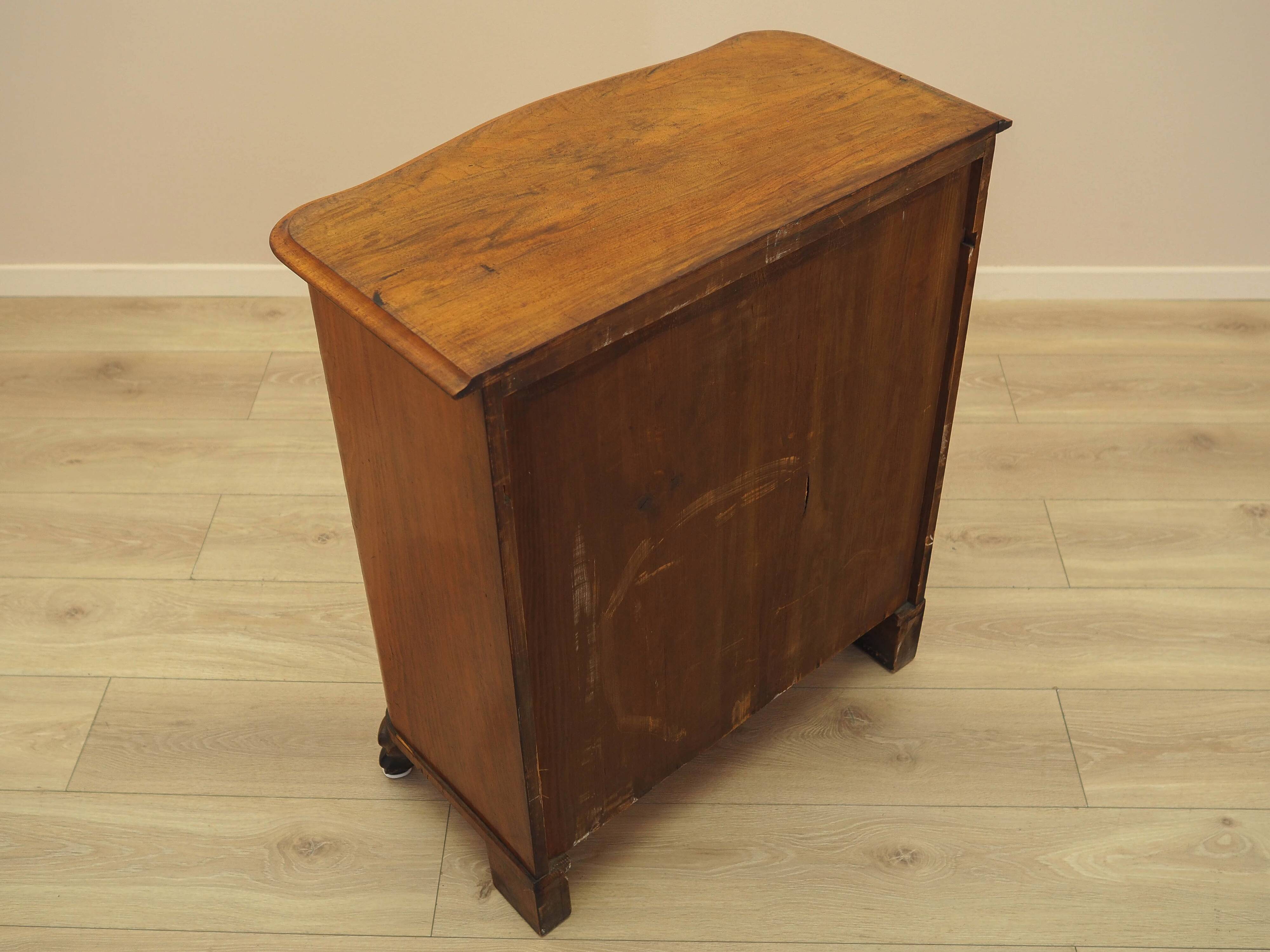 Burr wood cabinet, solid wood, Danish design, 1960s