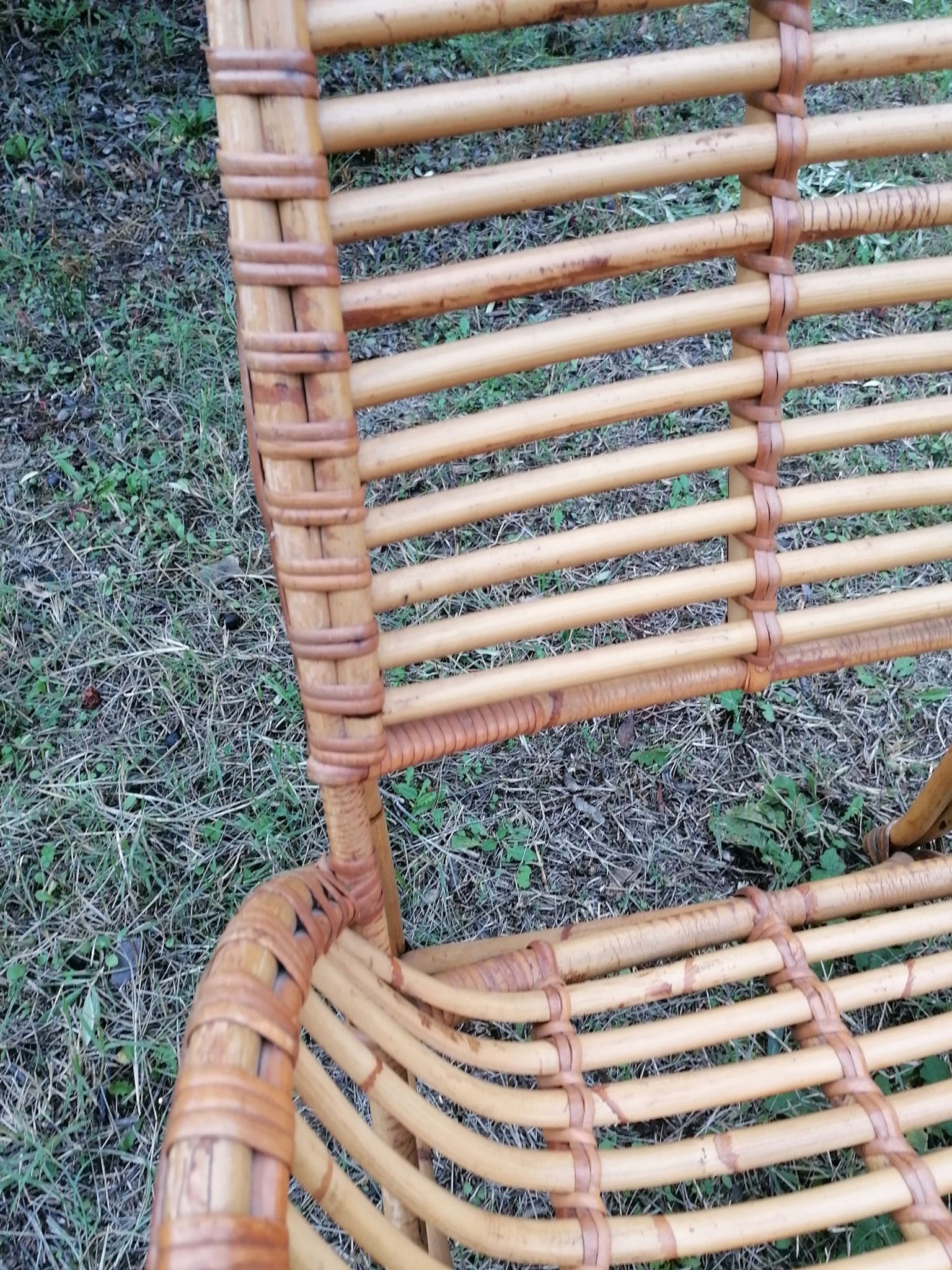 Vintage rattan armchair by Dirk Van Sliedregt for Rohe Noordwolde.