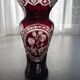 Ruby crystal vase