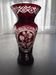 Vase en cristal rubis