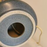 Blue ceramic table lamp, estimated 1960s. Danish, design.