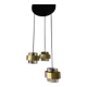 Suspension laiton verre fumé