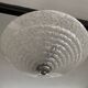 Suspension Art Deco globe en verre de Clichy