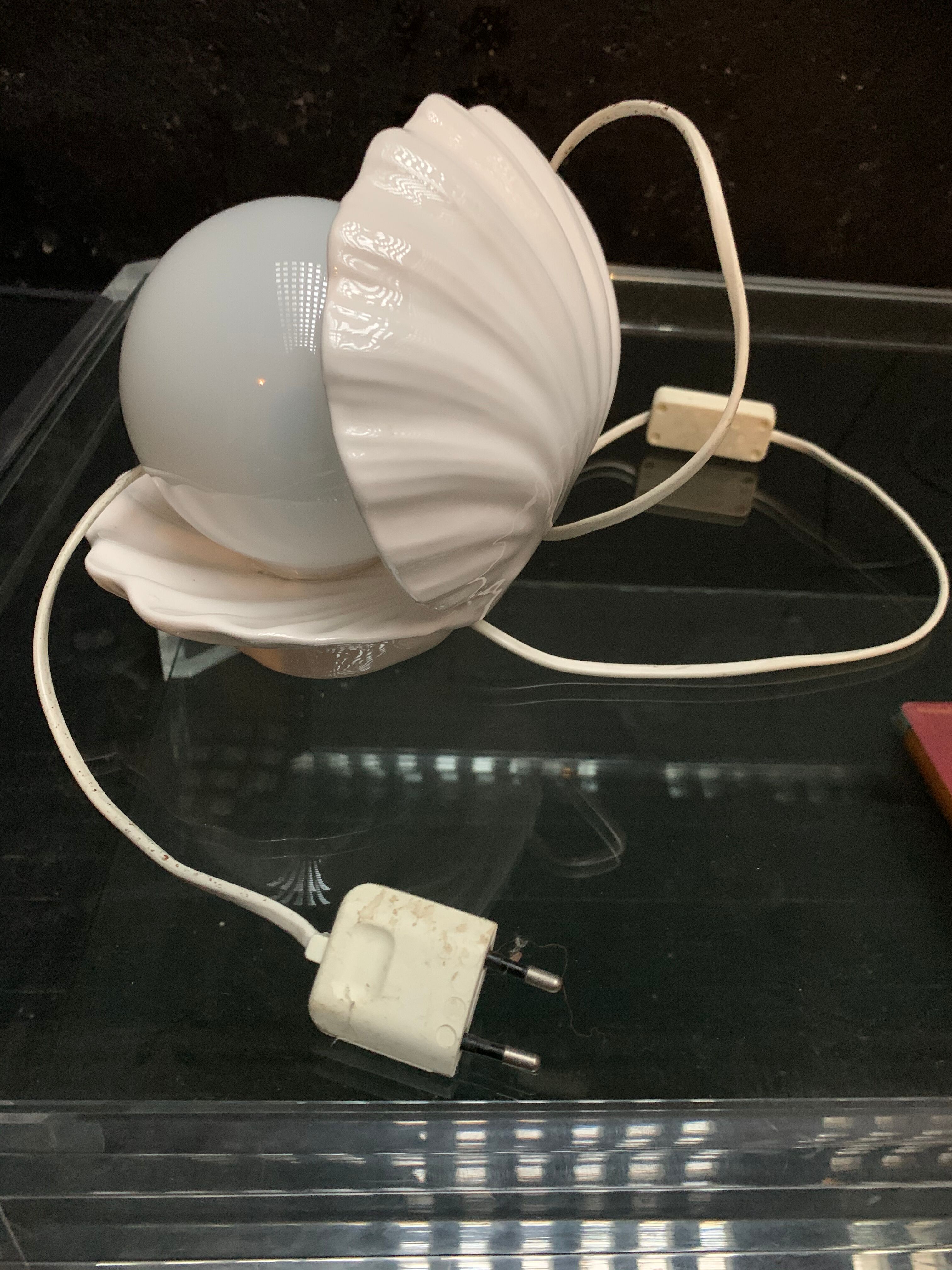 Vintage shell lamp, 1960