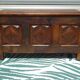 Louis XIII oak bank safe