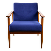 Fauteuil vintage bleu marine, 1970s